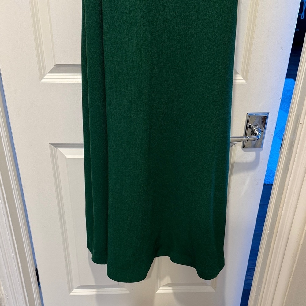 Lela Rose Emerald Green Gown Dress off shoulder - Picture 5 of 10